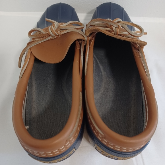 L.L Bean mens wateproof rubber leather bean boot usa size 10m blue - Picture 4 of 9